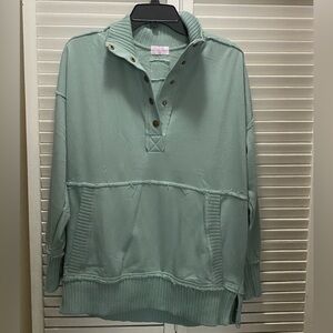 Pink Lily Henley Pullover